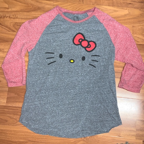 Hello Kitty Tops - Hello Kitty by Sanrio Baseball Style Shirt